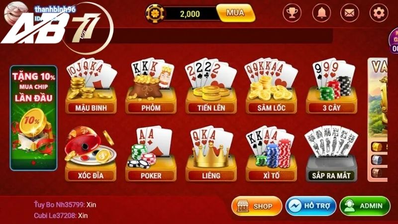 DG Casino và các loại game bài